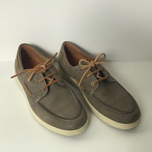 Like New Ecco Leather Boat Shoes